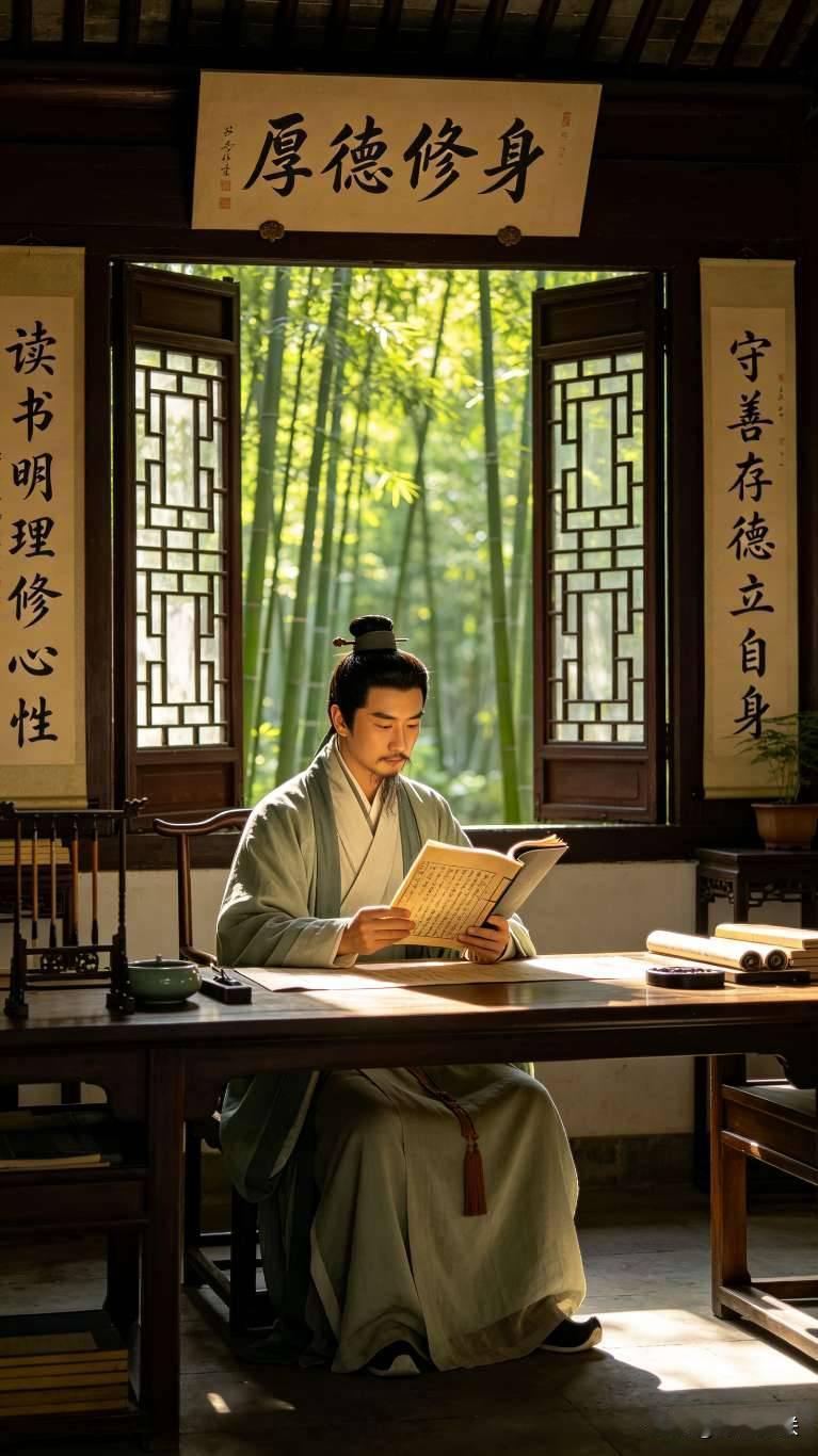修身不在身居高位，读书不在年纪大小，涵养品性才是一生最好的修行。
 
对联
 上