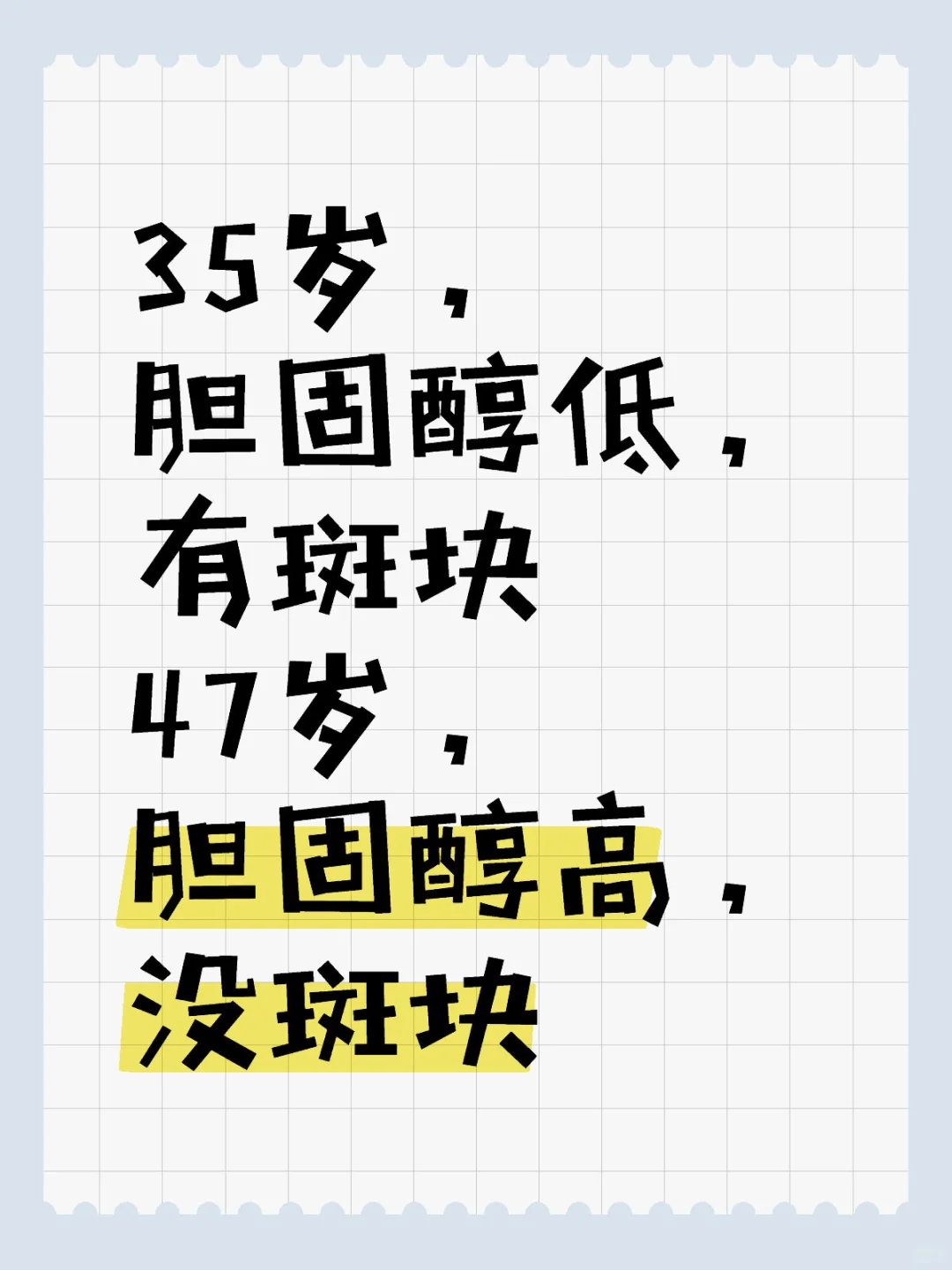 你们就没怀疑过胆固醇判断标准有问题？