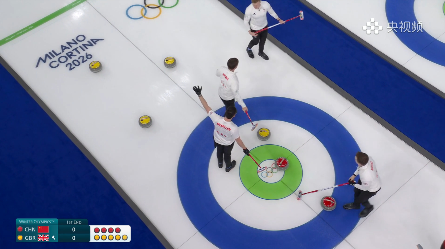 【奥运首战】英国第一局状态其实也没多好，顺逆时旋进都有问题，中国把握住 
