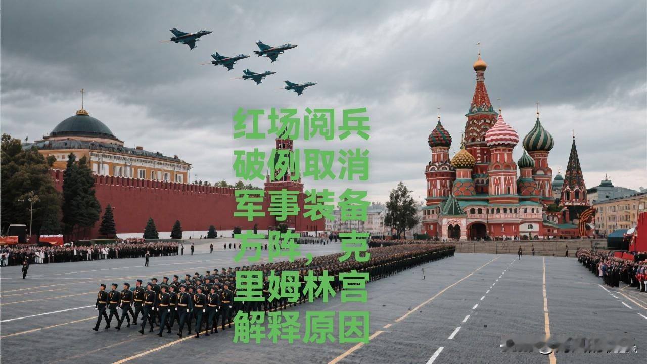 红场阅兵破例取消装备方阵，克宫归因“恐袭威胁”与作战形势

   据外媒俄新社4