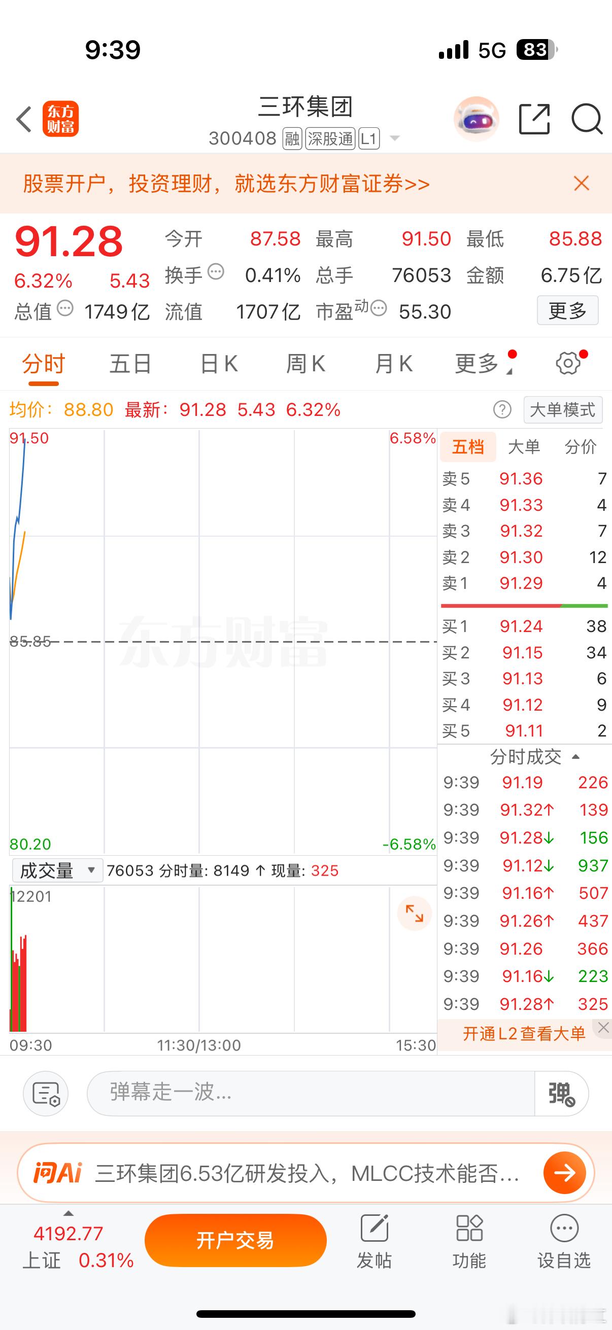 恭喜🎉恭喜家人们，三环冲刺拉升毫不手软！节奏拿捏死死的！家人们，龙头嗅觉到位，