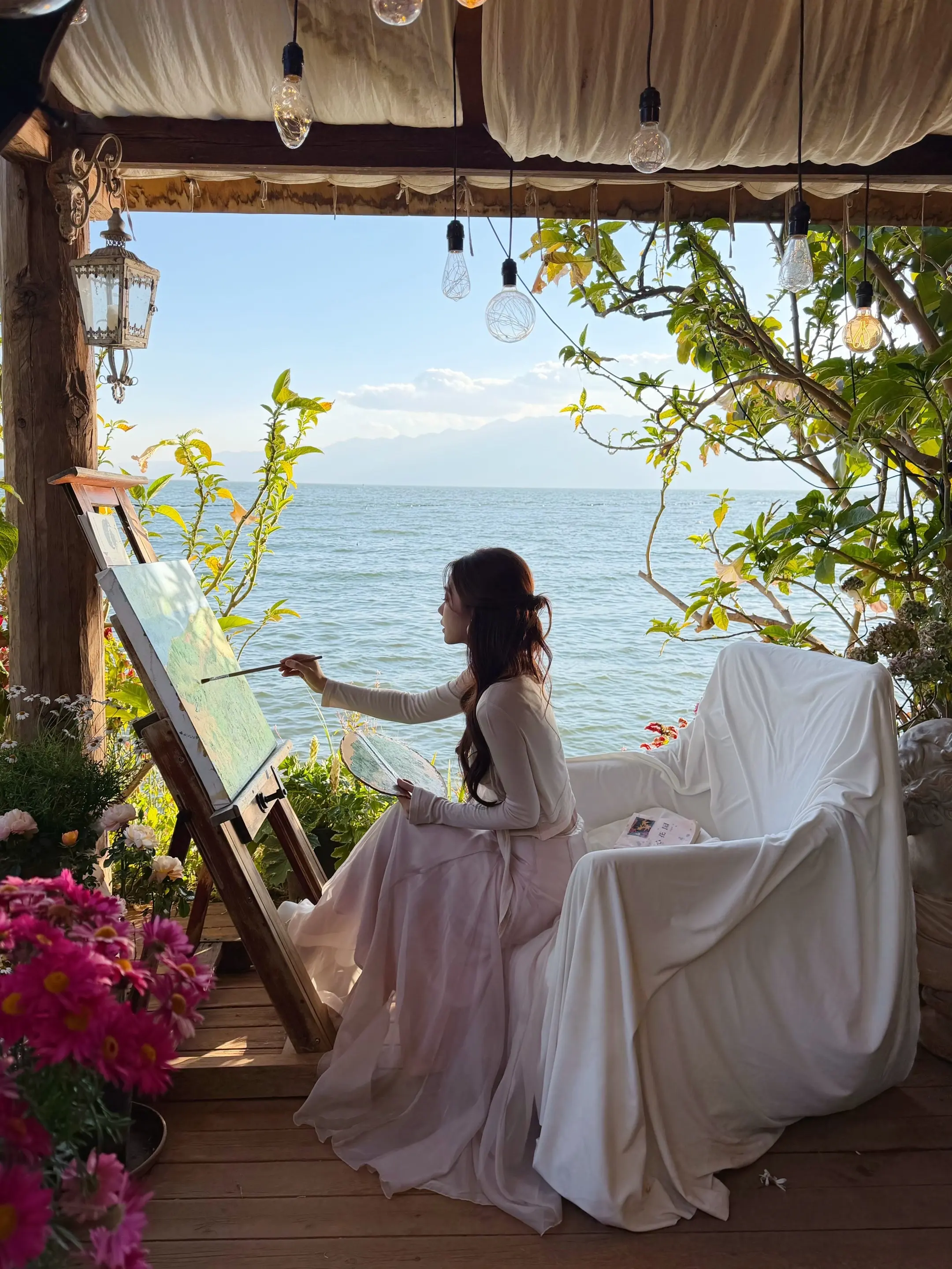 被花海包围的春天。