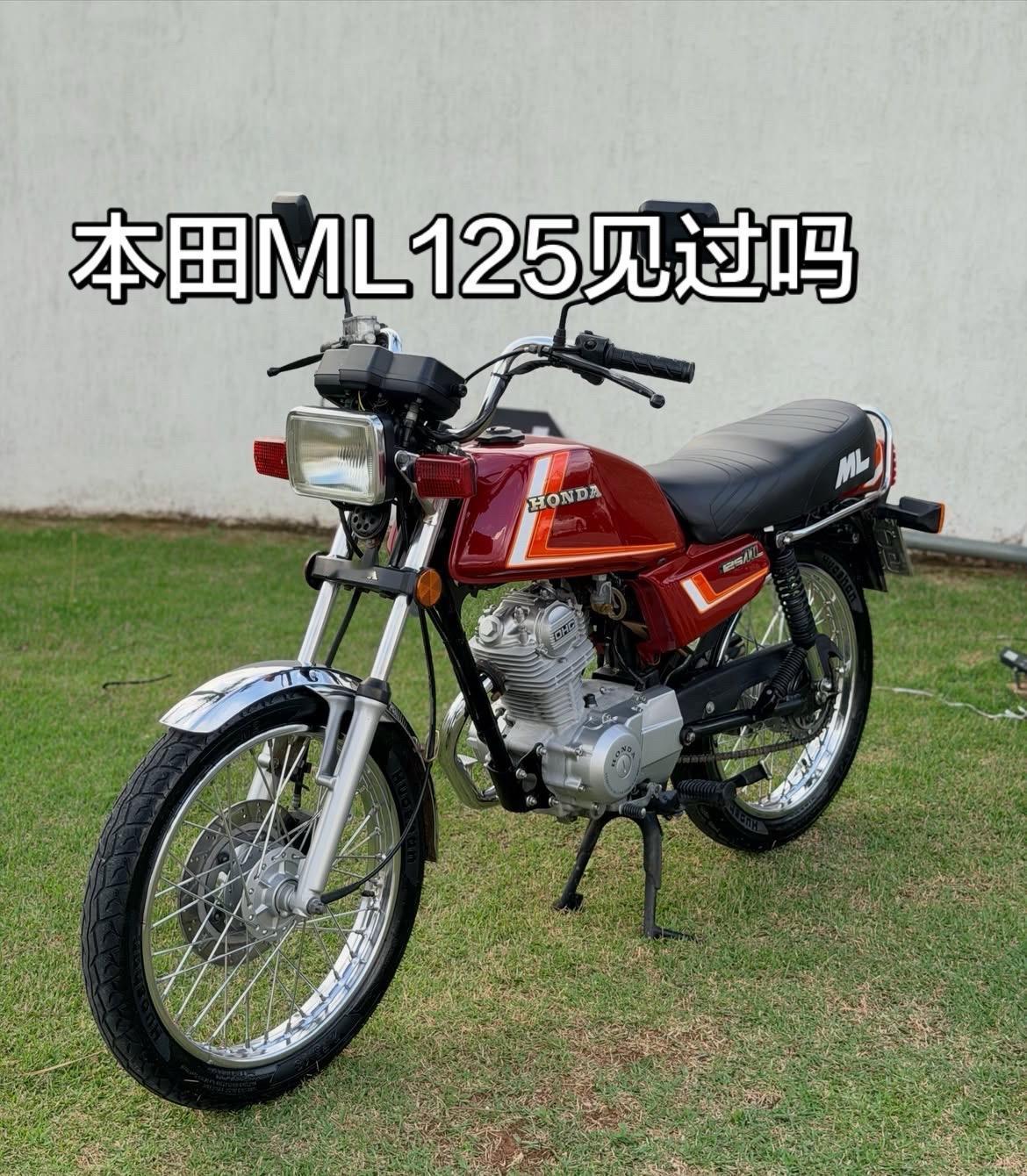这本田ML125国内见过的人不多吧？链条式发动机不是顶杆的。情怀老摩托车 老摩托