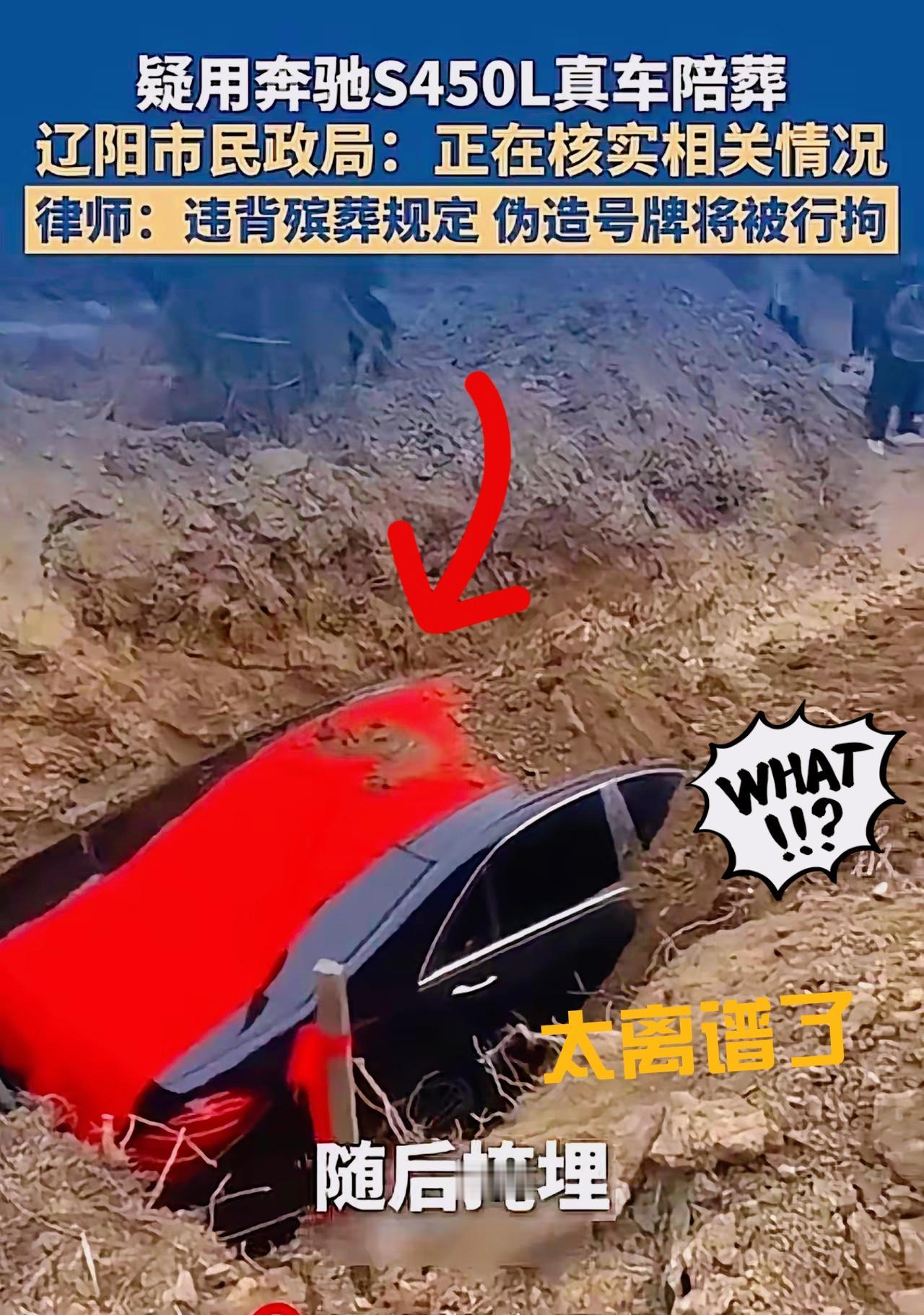 百万豪车直接埋进土里当陪葬品，这波操作真是让人看不懂！辽宁这位土豪的做法，
不仅