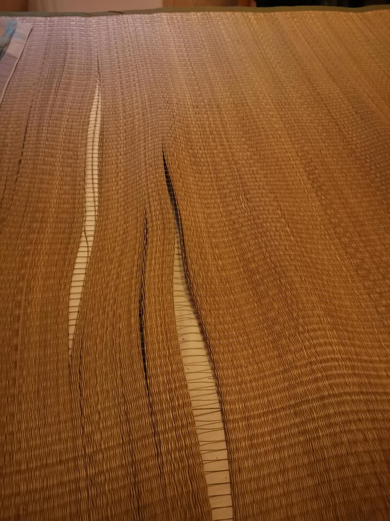最近天气炎热，突然想起小时候大家都用草席，上周就买了一张。结果用了一个星期就变成