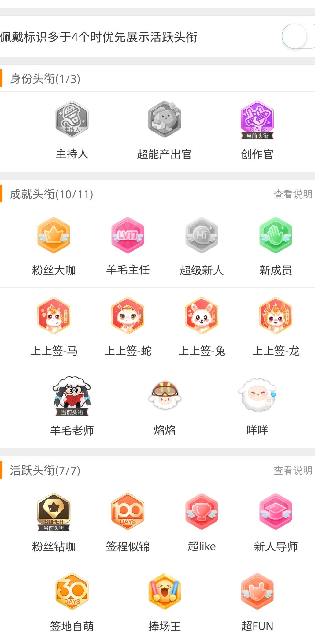 杨洋头衔还差这几个炒like积分能送就好了