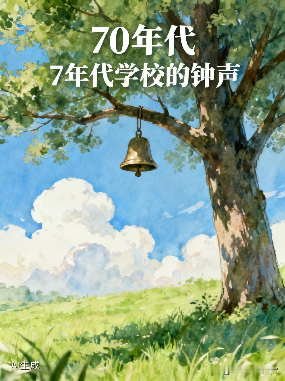 问大家一个问题。如今学校里的上下课铃声皆是电铃。有谁还记得20世纪70年代上学时