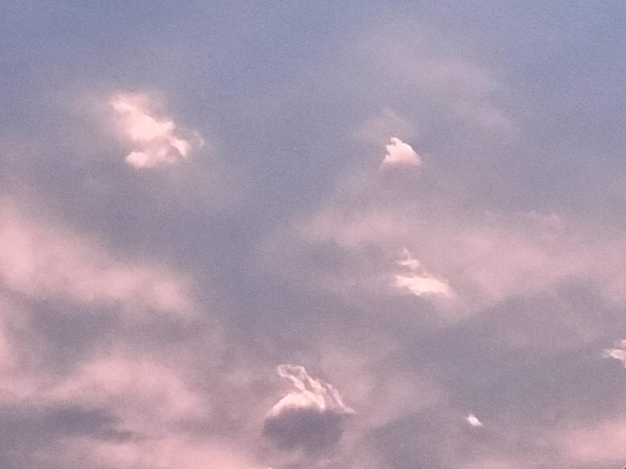 五月端午晨曦（四点后）的天空。
街溜子随拍。