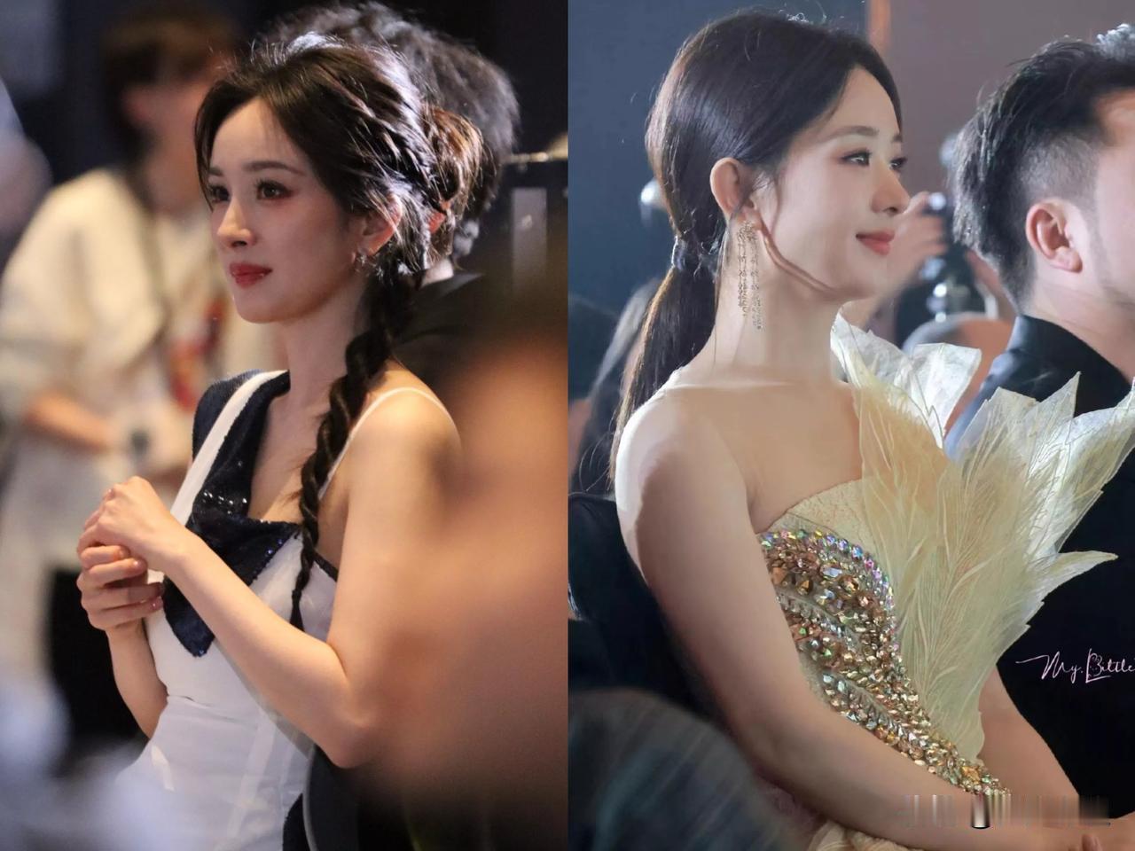 杨幂VS赵丽颖

看来看去，还是觉得赵丽颖更美，更耐看，全方位无瑕疵。

杨幂的