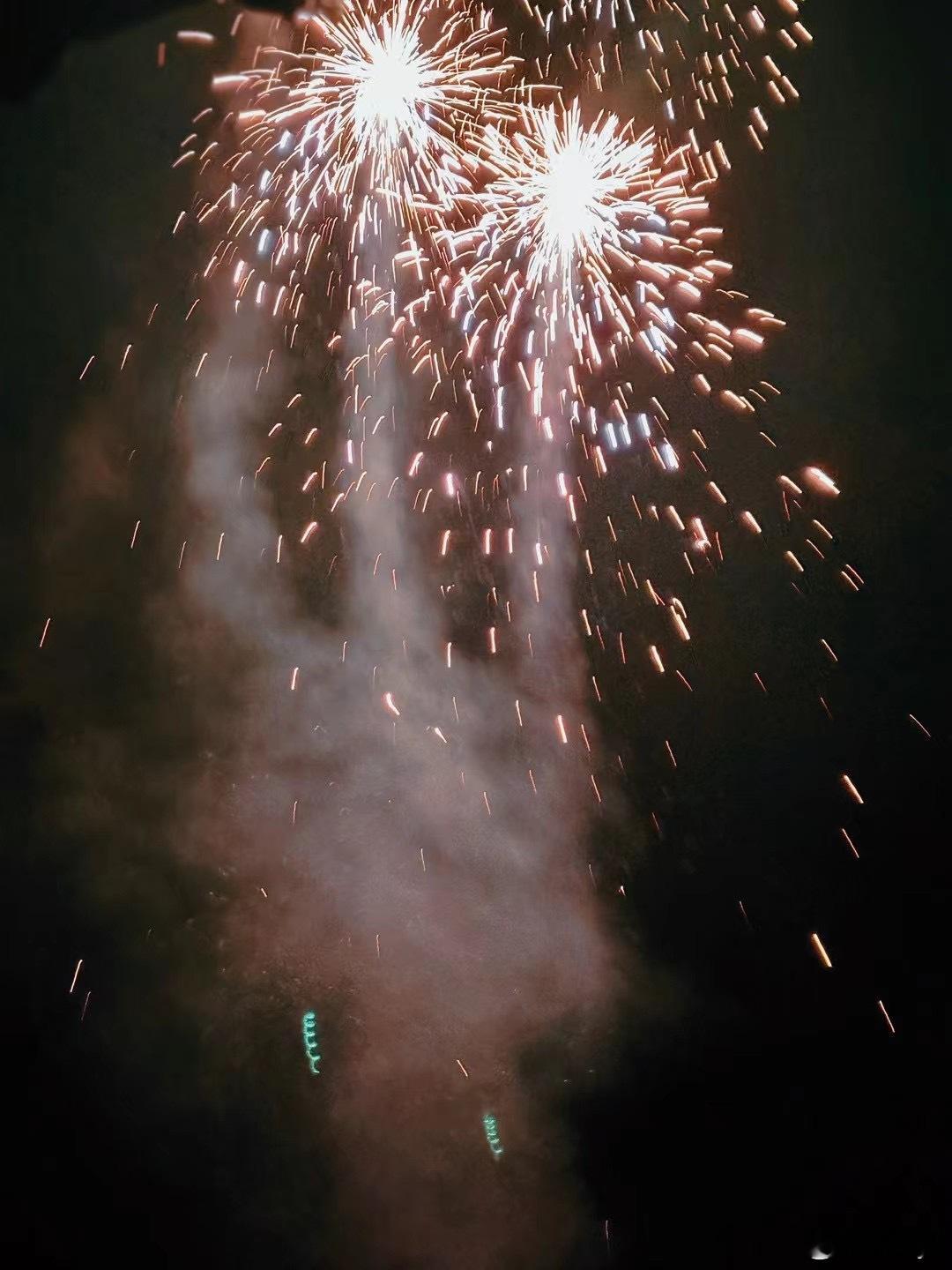 在烟花下，祝我们都如愿以偿烟火向星辰，所愿皆成真[心] 