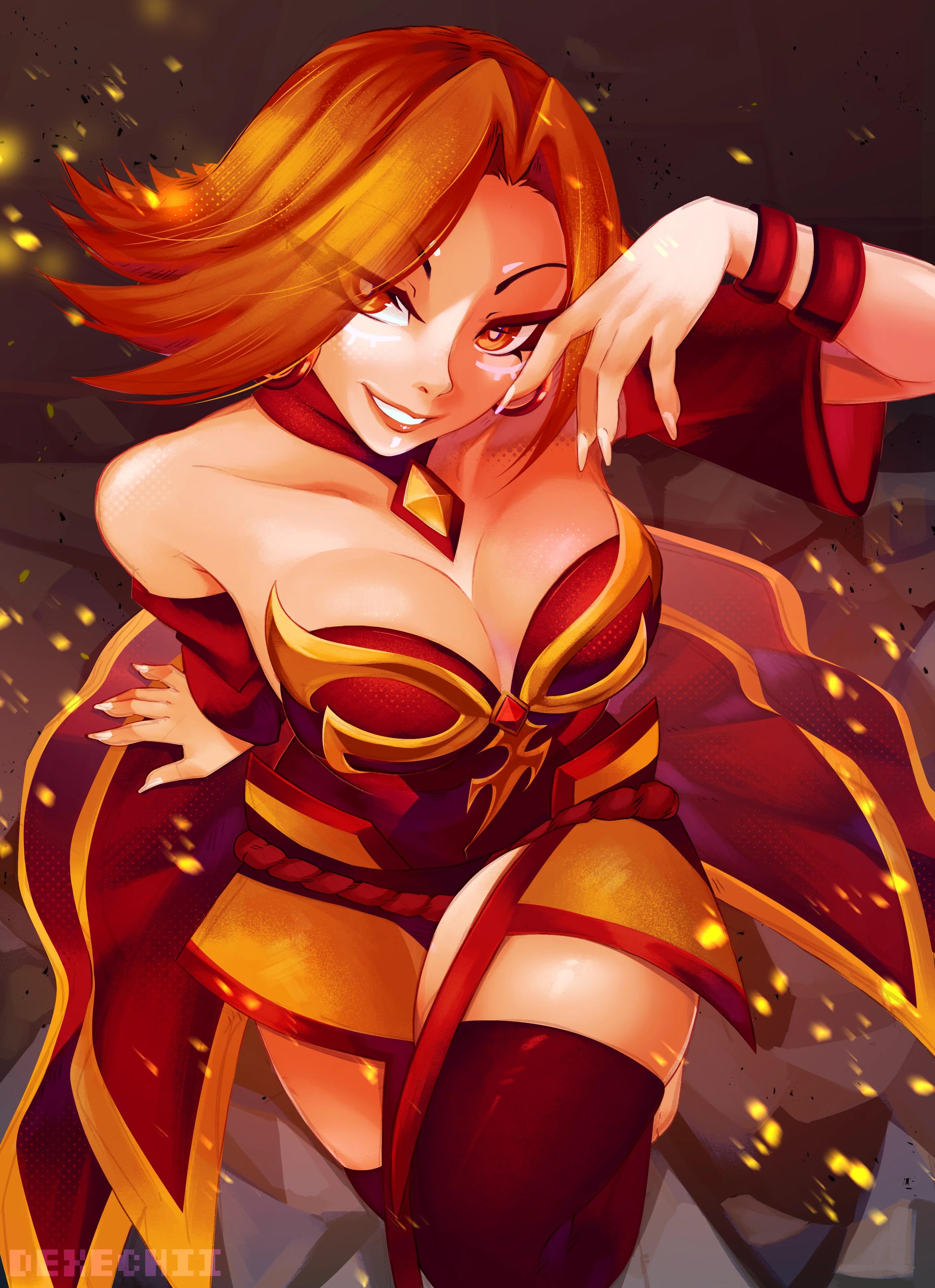 火焰女神dota2dota2美图DOTA2 by Dexechii 