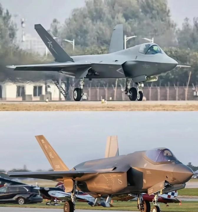 歼-35这飞机看着就顺眼，比F-35比例协调多了，颜值也更高。有人说了，长得好看