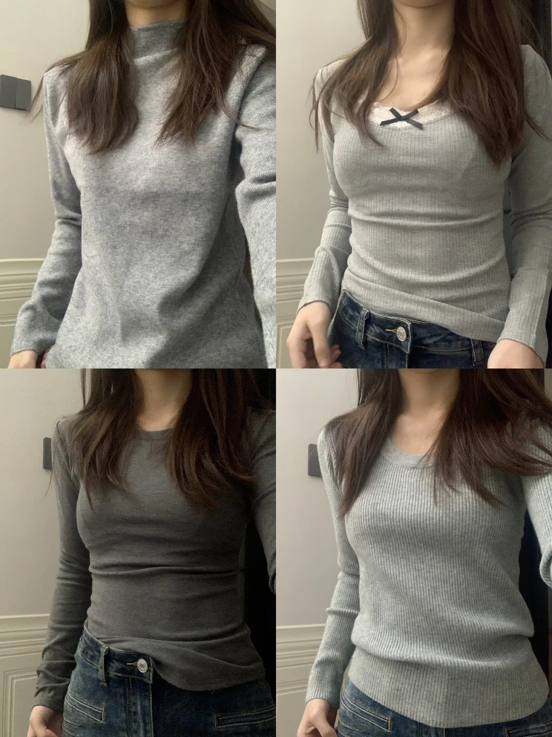 🍂穿不腻的灰色系上衣～