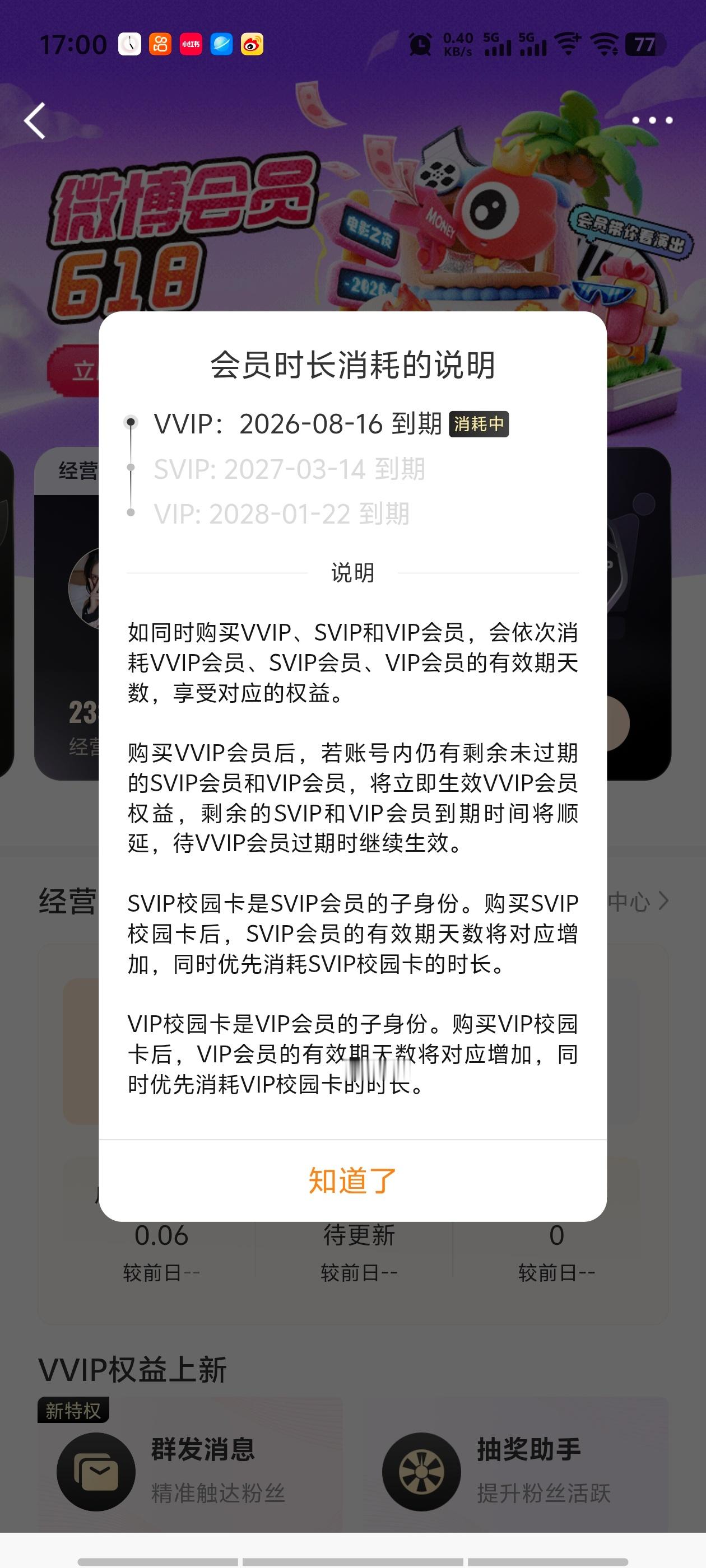 vvip 8月份到期