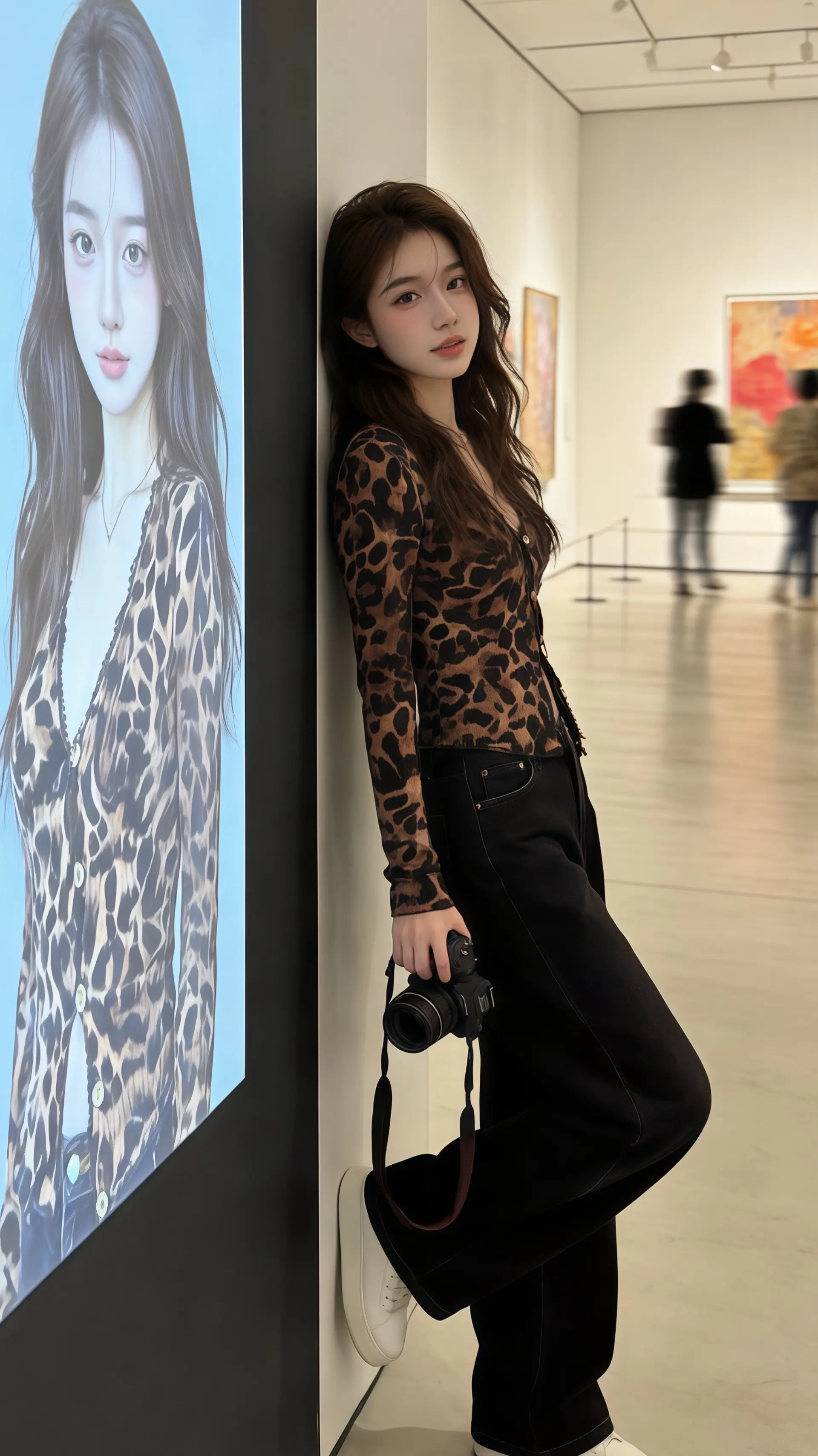 被易梦玲的中式美征服了法式鱼骨裙自带白月光滤镜姚安娜淡蓝色流光长裙造型...