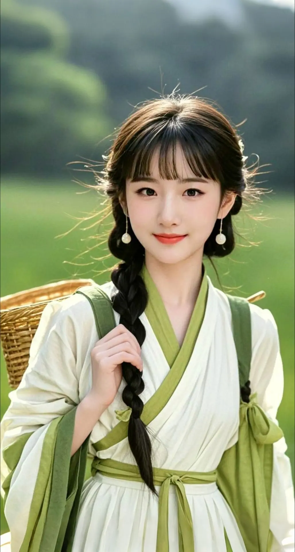 AI扩图 AI绿野佳人