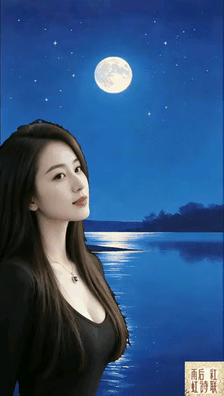《星灯隔》
作者/雨后彩虹
 君是星芒挂远穹，
奴为灯盏立风中。
同明夜色千重隔