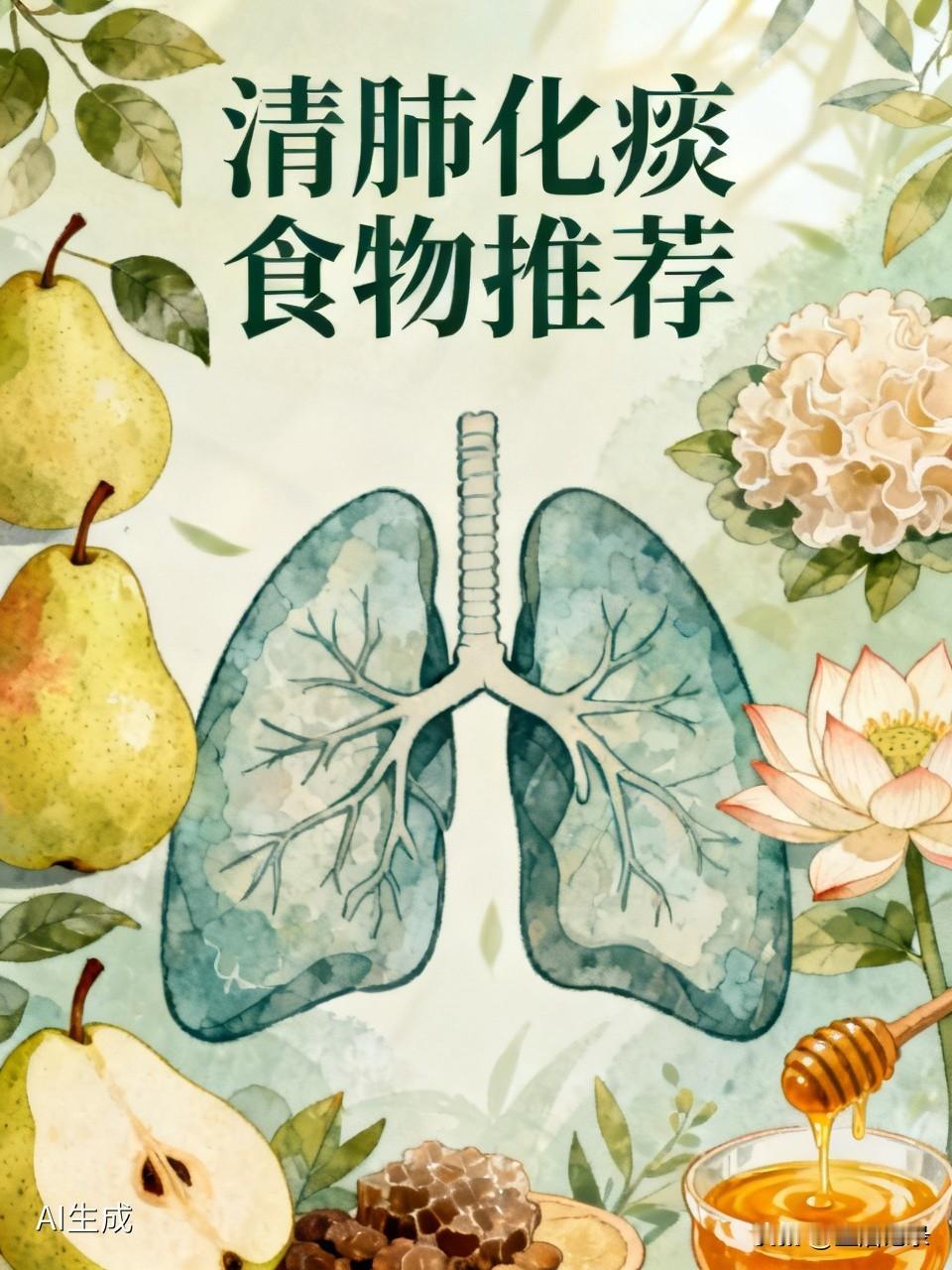 想要清肺化痰，不妨从食物入手。像萝卜能清热化痰、生津止咳，消除肺部燥热；银耳可润