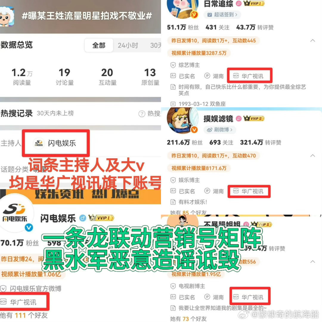 请严查已注销的MCN黑水军公司【华广视讯】           昨日人民日报已发