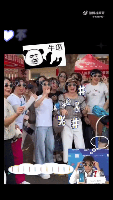 这些大妈在全红婵家门口大唱《歌唱祖国》，真不知道让人说什么好？
看她们这副不伦不