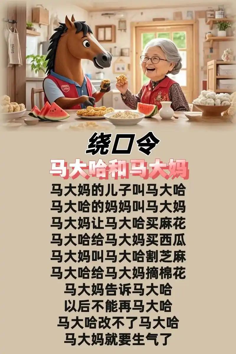 哈哈哈，马大哈看戏。有这么一个媳妇，干什么都稀里马虎，人们都叫她马大哈。一天娘家