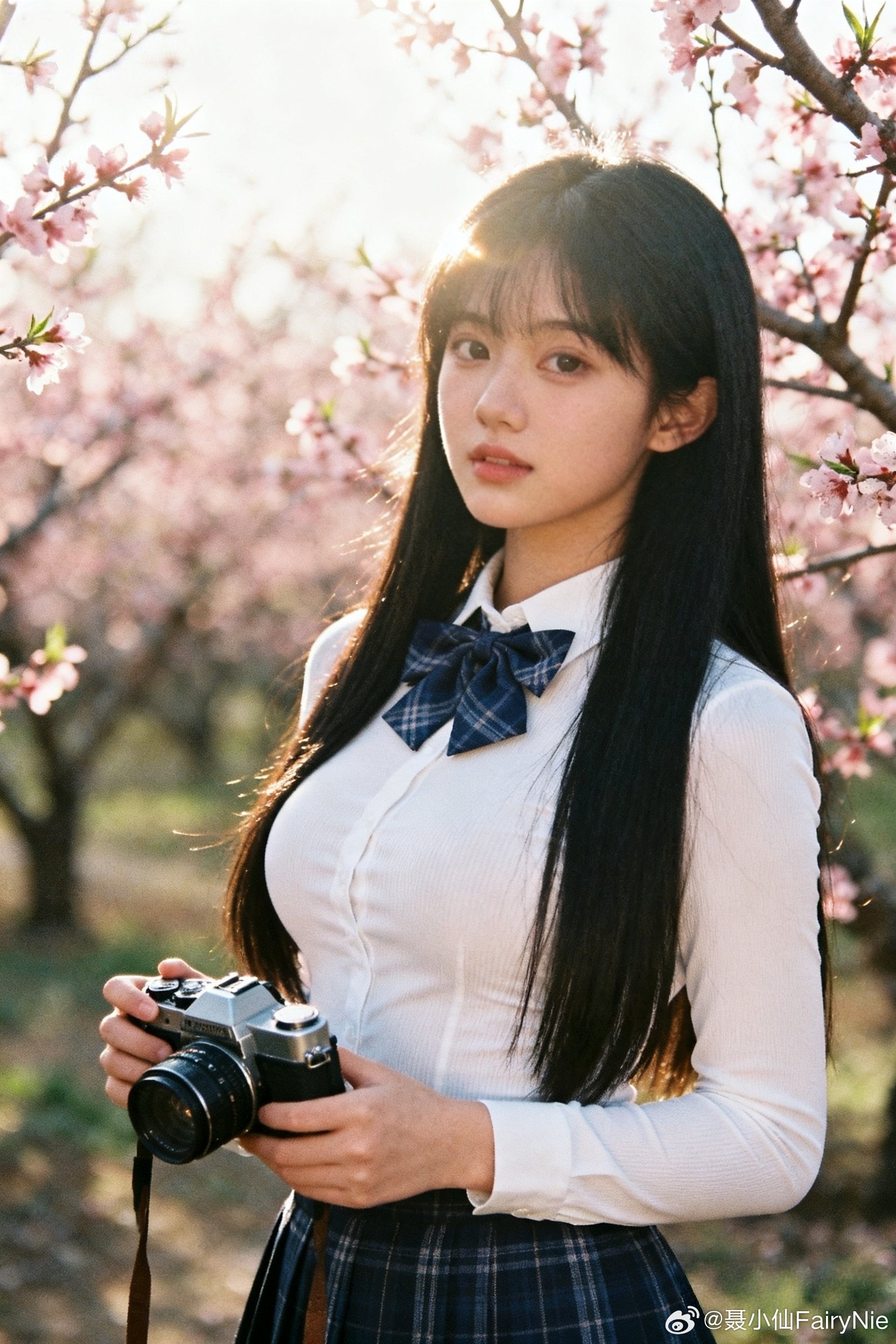 桃花仙子的写真，要的就是唯美感拉满！离农历三月三不远了，好期待桃花季！聂小仙行摄