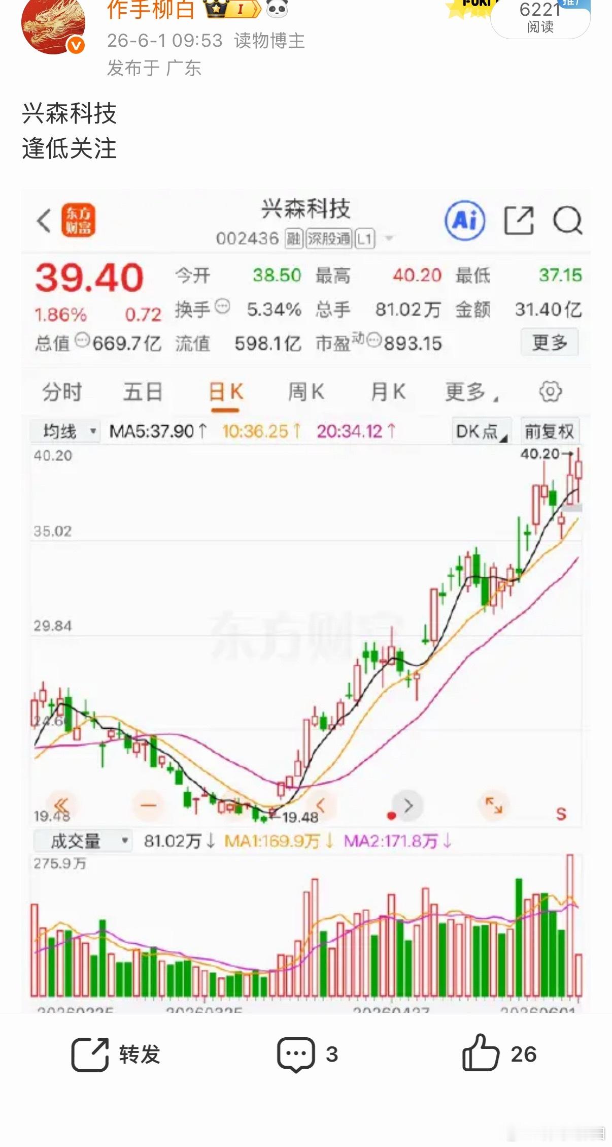 兴森还是看好🉑继续跟踪关注只做参考 不构成投资建议 