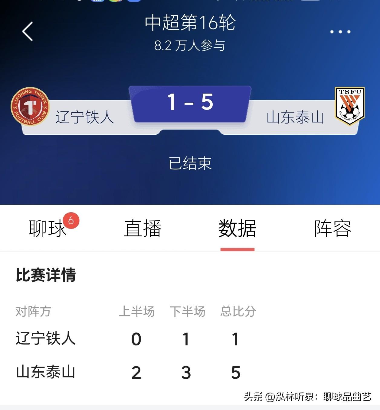 5-1大胜藏着隐忧！年轻人闪光，可那片刻松懈，让人担心💔
 
刚看完泰山队客场