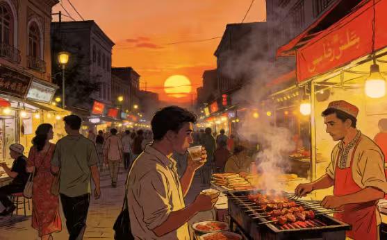 新疆作息火遍全网：10点上班、凌晨吃宵夜，这才是年轻人梦想中的“时差人生”？
当