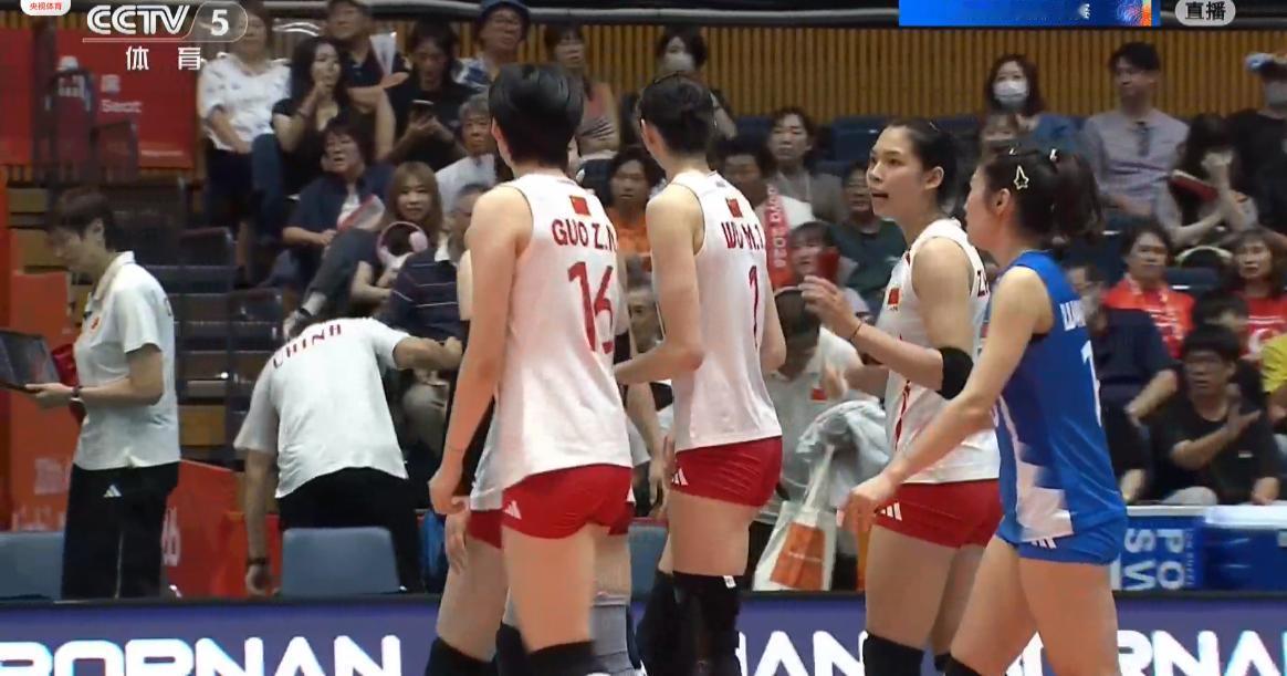 中国女排3:0（25:19、25:20、25:23)胜日本女排，卫冕亚运会女排冠