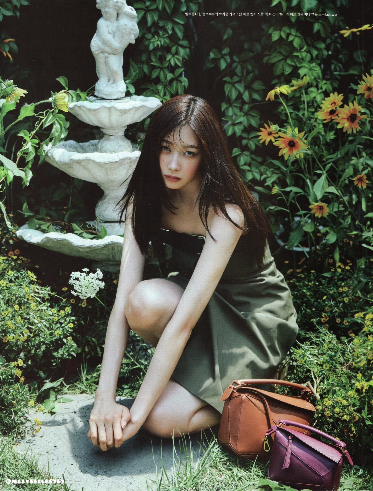 ELLE8月刊GISELLE × LOEWE，👀时尚表现力 ​​​