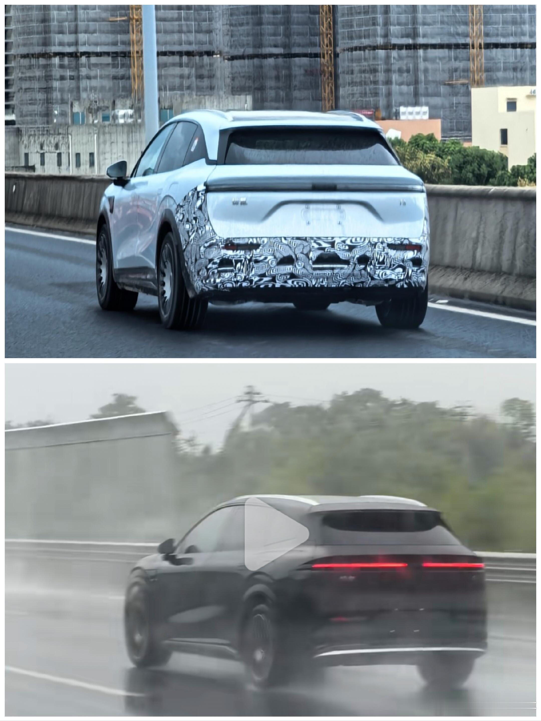 大v聊车 中期改款的极氪7X,改了个号牌位置之前在下面， ​​​