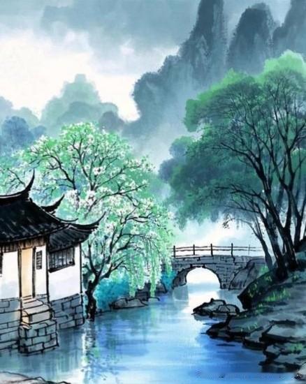 《夏至雨霁与陈履常
暮行溪上·其一》
——宋·杨万里
西山已暗隔金钲，
犹照东山