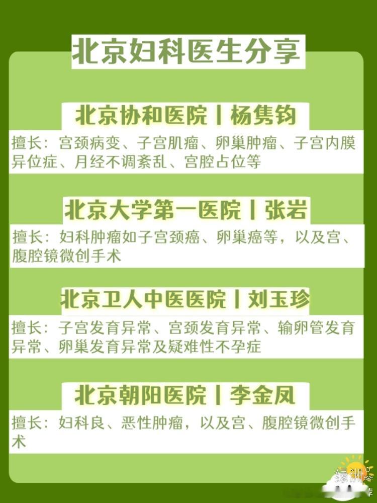 北京妇科宝藏醫生分享 坐标北京，这里整理了姐妹们当中呼声比较高的几位宝藏翳生，顺