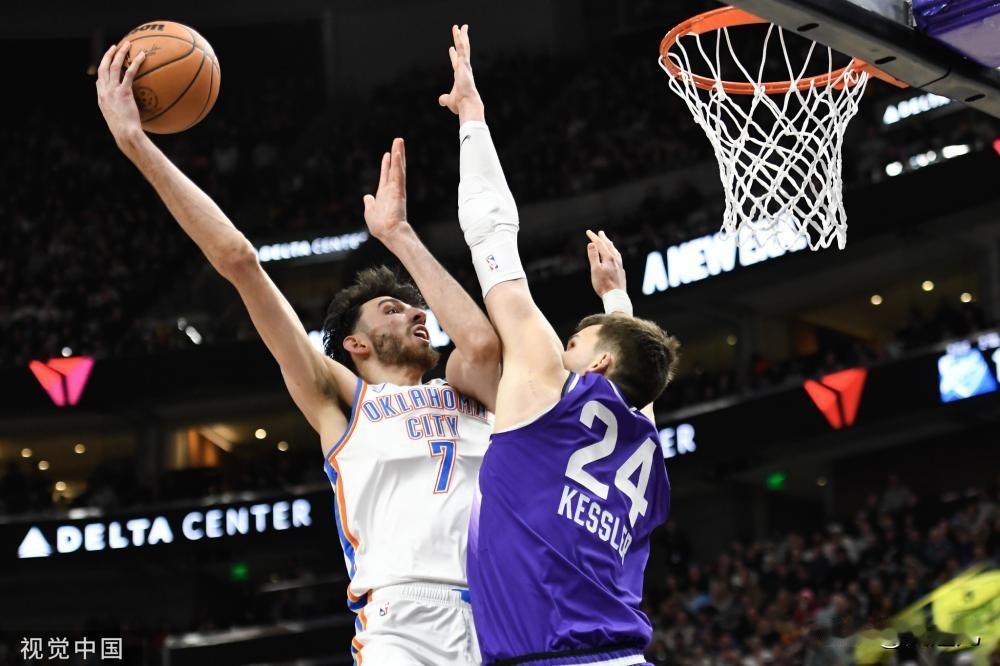 [NBA]雷霆117-124爵士  马尔卡宁33+11亚历山大28+7 爵士掀翻