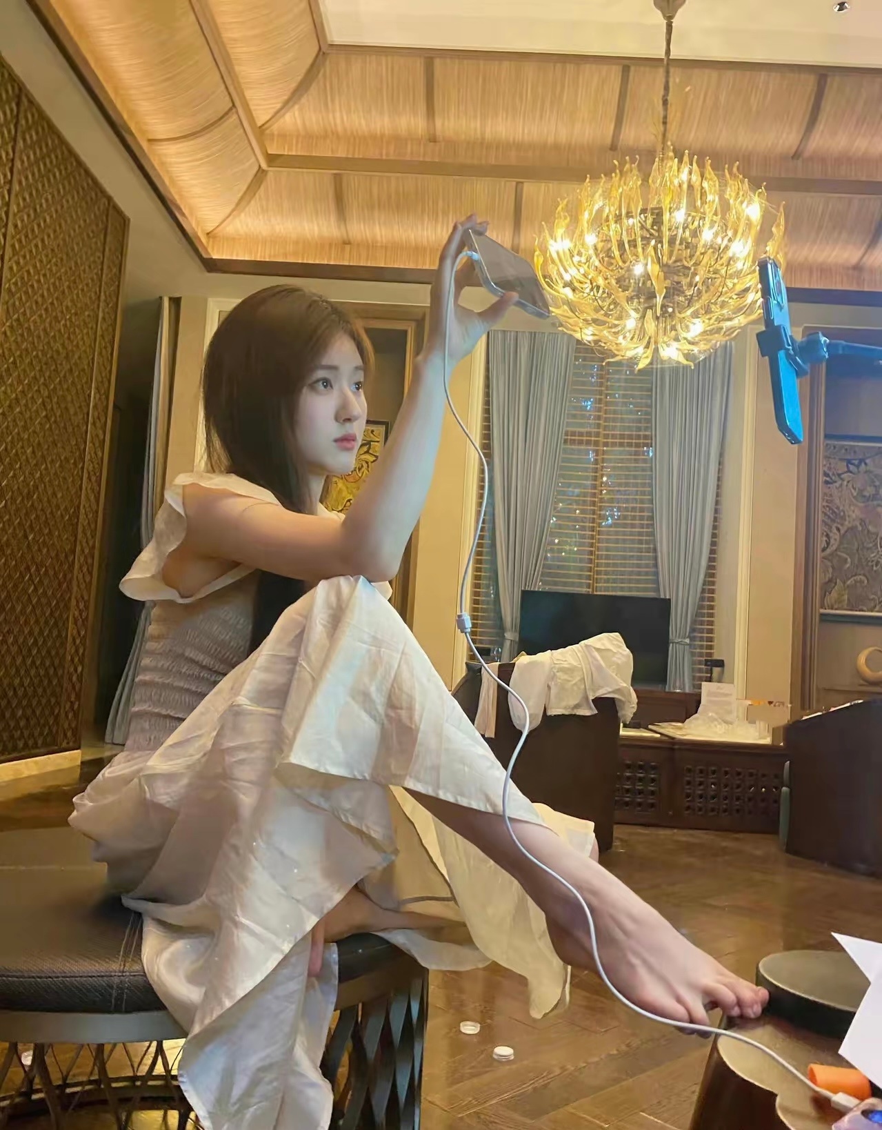 赵露思 金碧辉煌的住所，真高级 