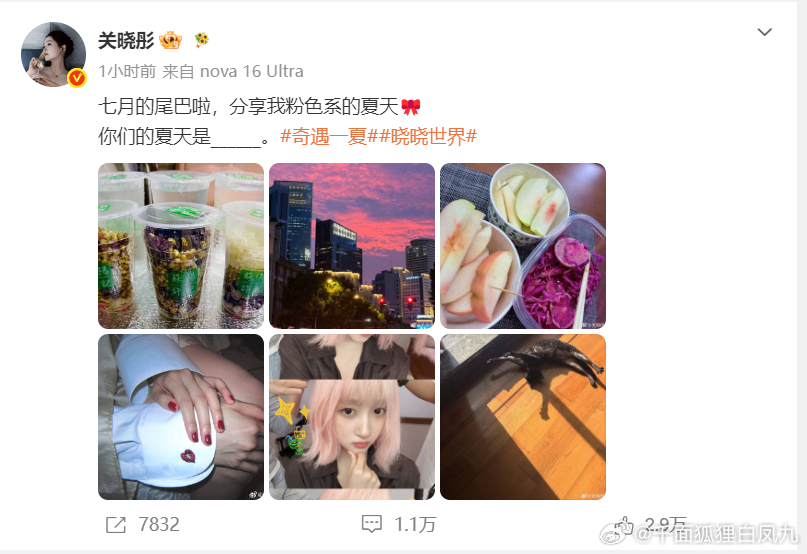关晓彤衣服上绣了红掌花关晓彤衣服上绣了红掌关晓彤衣服上绣了一朵红掌花哎，这段时间