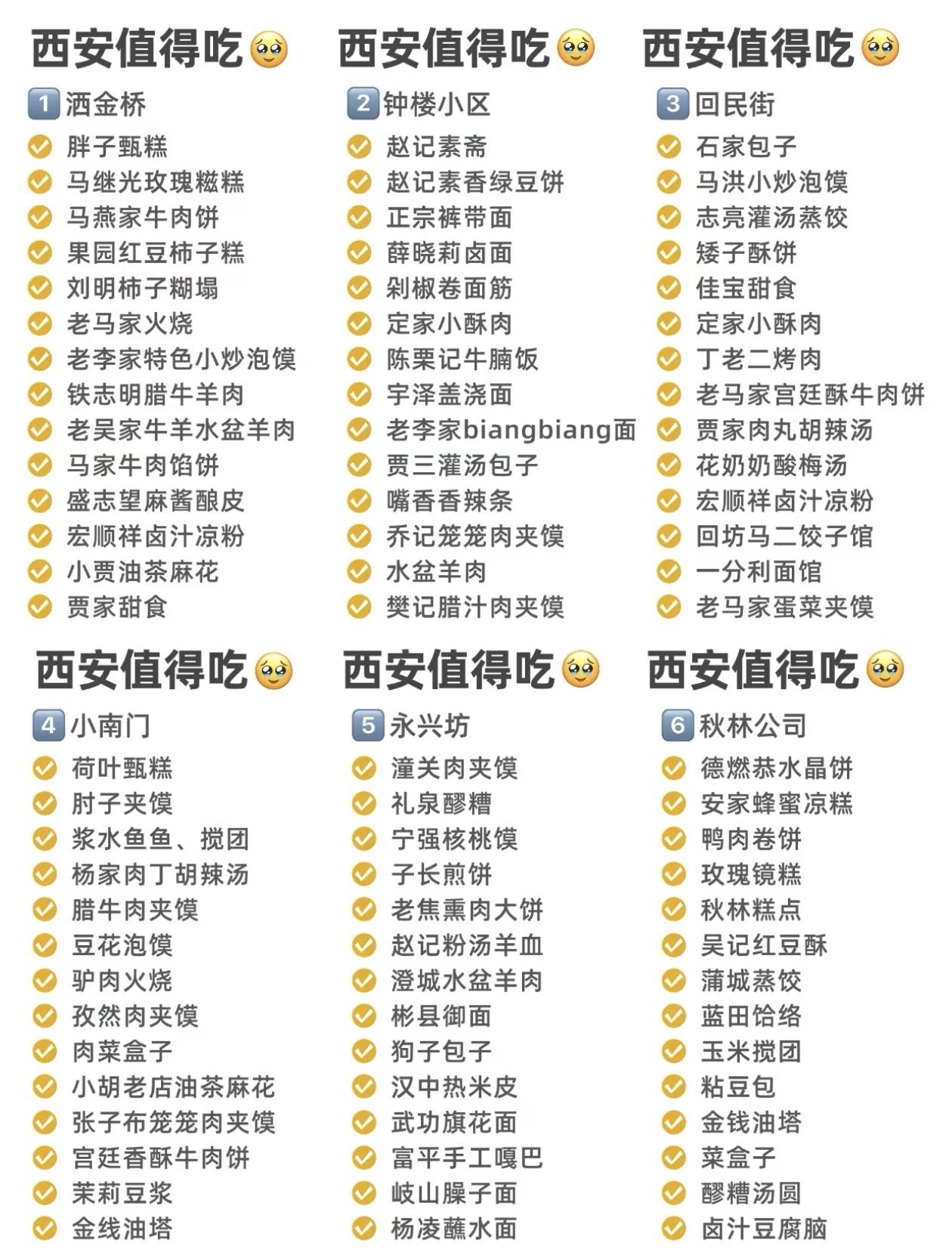 西安必吃特色美食清单🍜🍜🍜