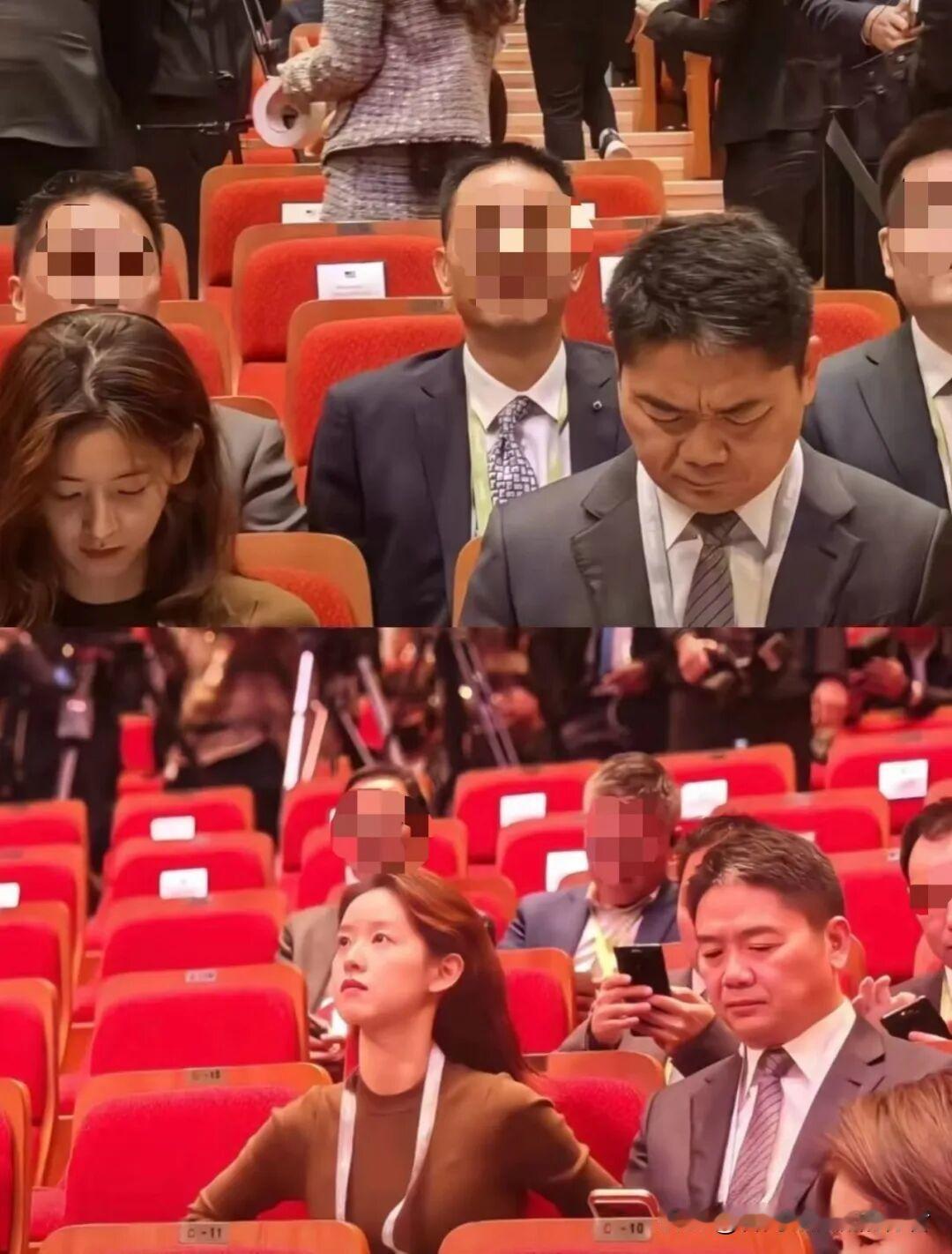 刘强东与章泽天一起出席在韩国举行的APEC峰会，一句“在老婆面前没了自信”的朋友