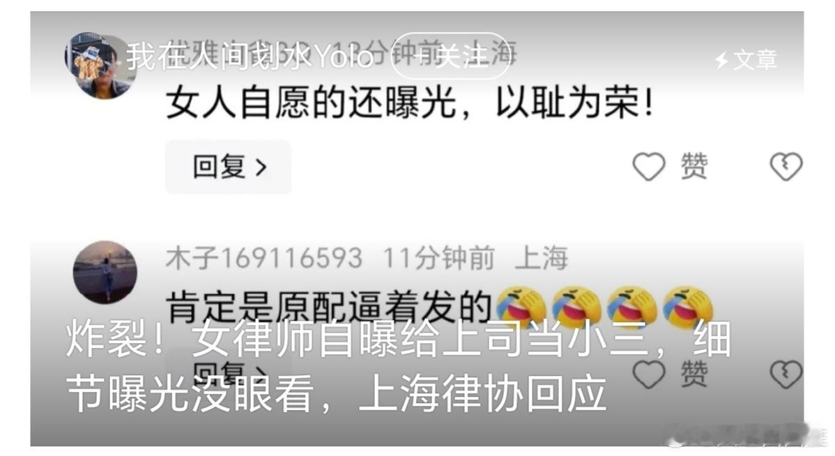 #女律师在工作群发与上司出轨细节#这个“小三”是个敢作敢为的“小三”，为了“上位