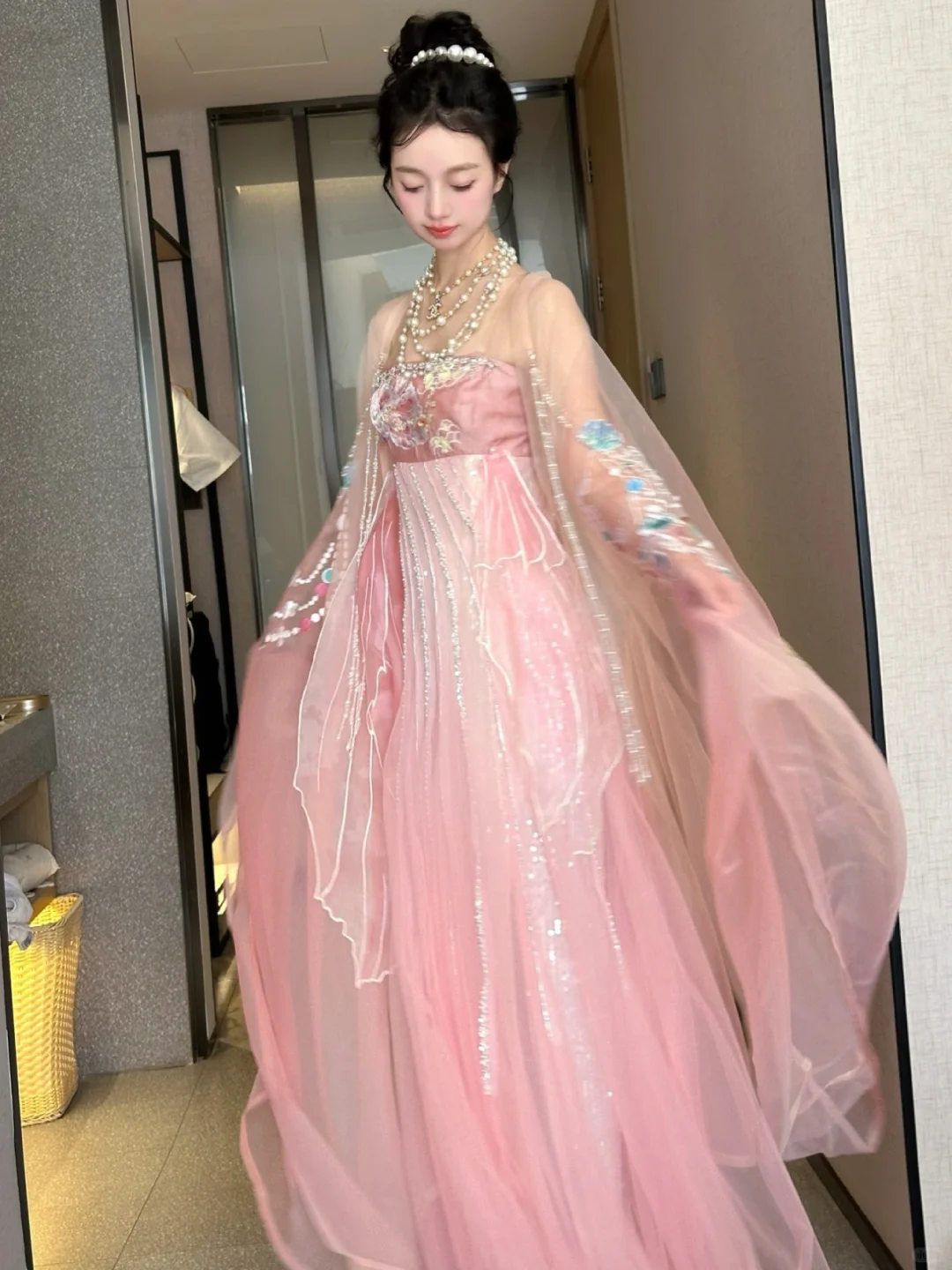 穿这条汉服人鱼裙🫧去晚宴可以吗