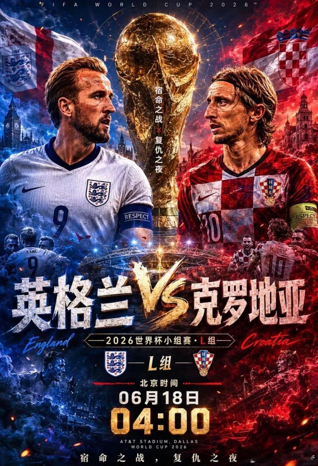 这场又是平局？！第一名：022 世界杯队友：英格兰vs克罗地亚开球：英格兰🏴?
