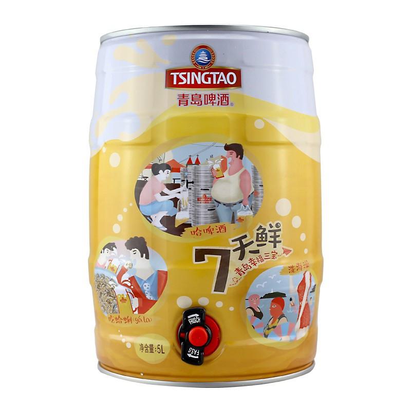 分享我这周有趣的事：喝青岛鲜啤
青岛七日鲜啤需0～6℃冷藏，最佳饮温3～6℃。冷