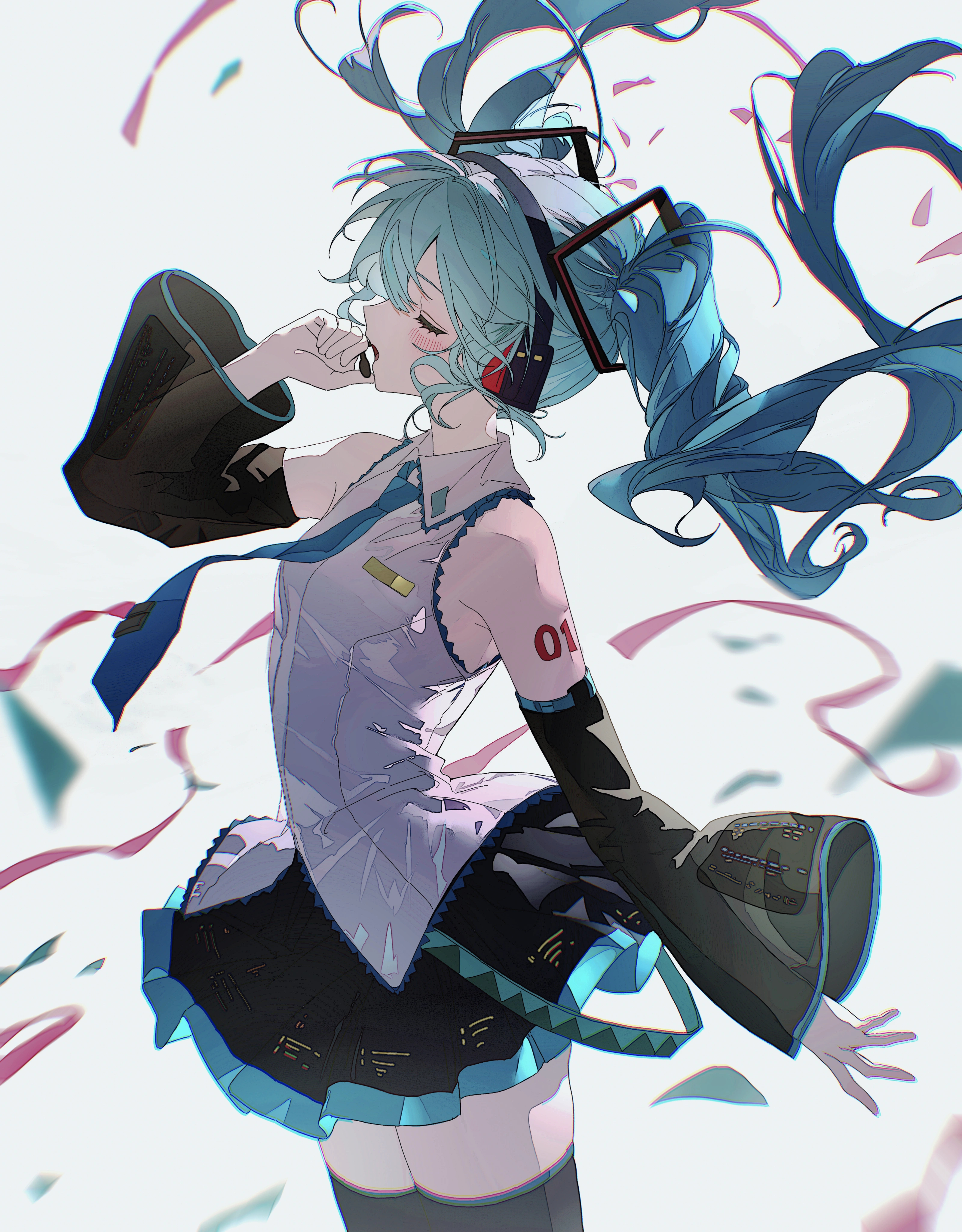 初音未来[超话]初音未来19周年 𖡼ꪔ̤̮ 🤍₊˚ ꮂ 🎧𖤐 请这样一直