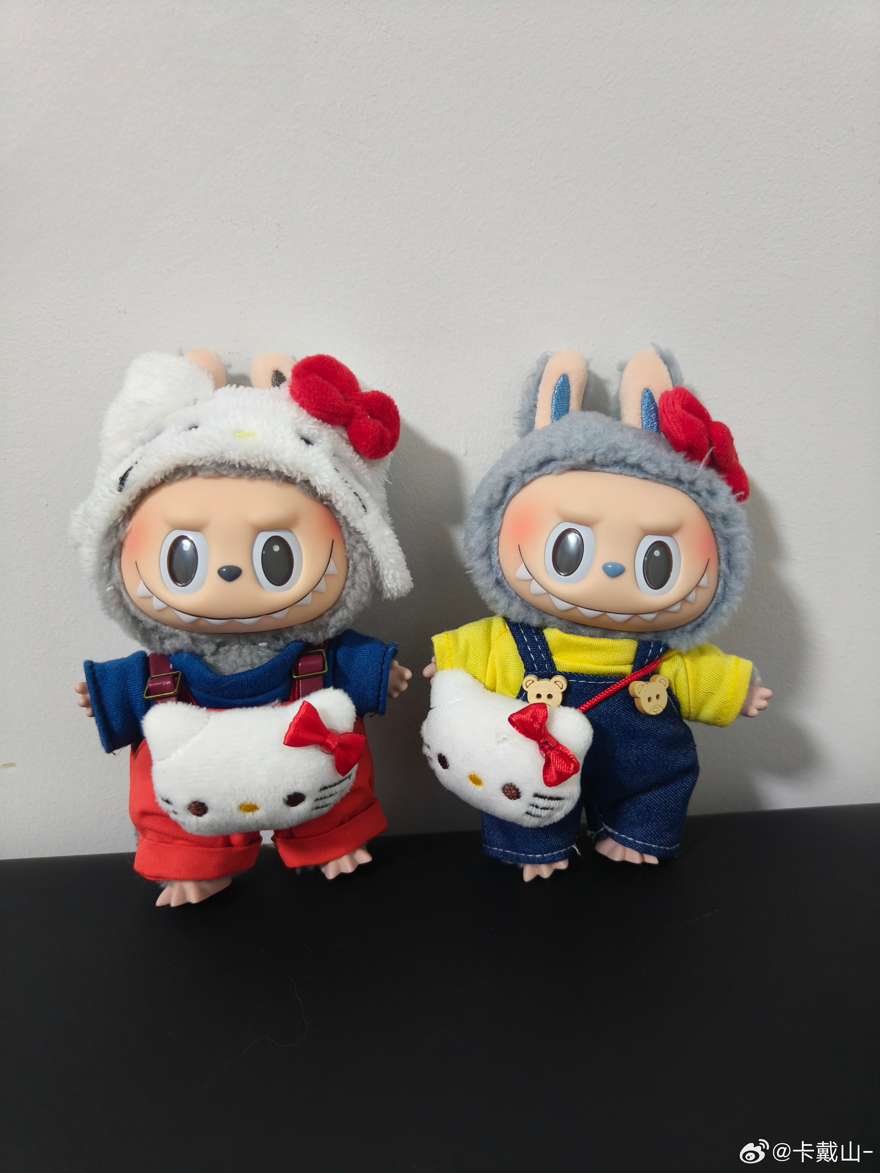 自己组装的拉布布三丽鸥联名立个flag，今年不买泡泡玛特了。泡泡玛特泡泡玛特拉布