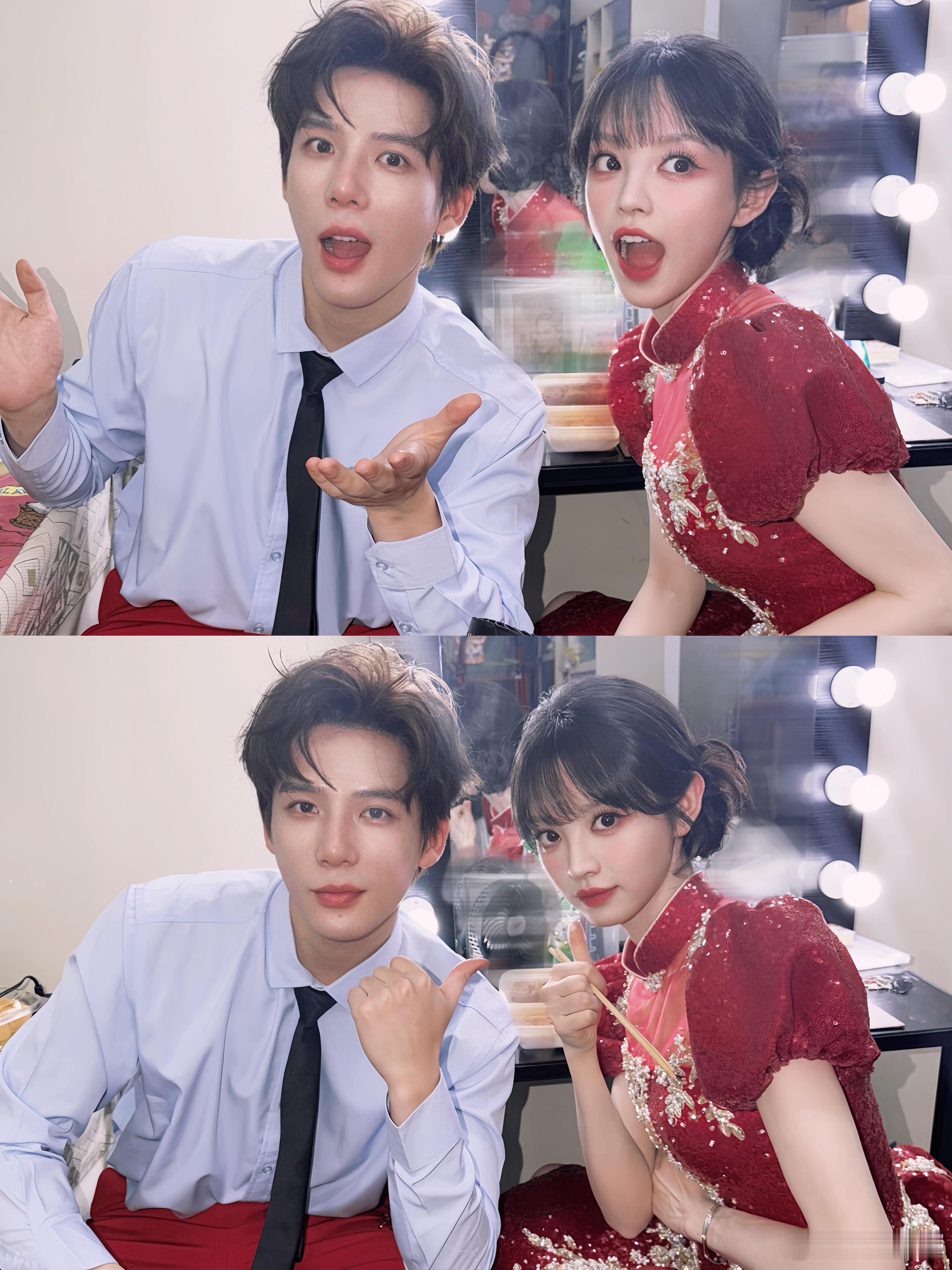 青梅竹马的合体！素人时期王安宇就介绍说“我有个好朋友 她长得很好看 她叫田曦薇”