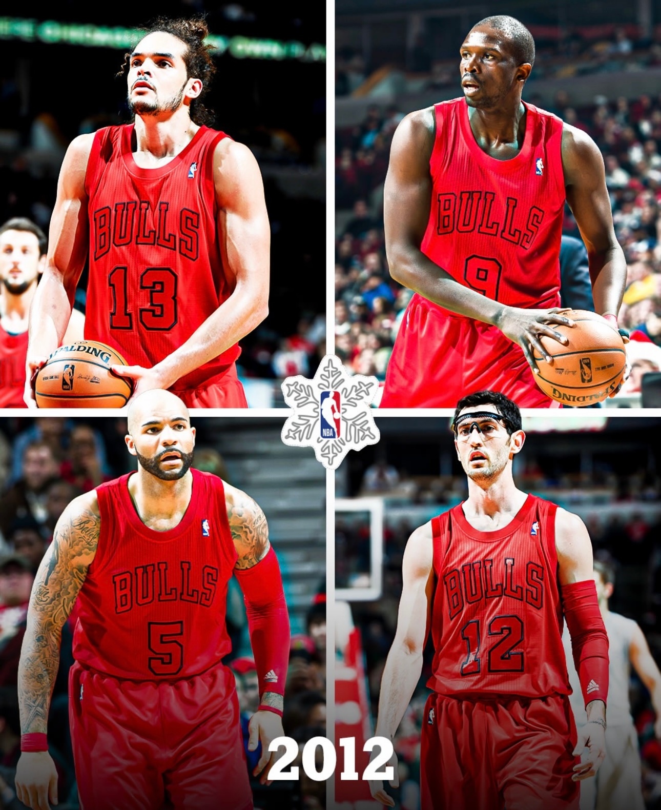 公牛哪一年的圣诞球衣最好看？Images via bullsarchive 