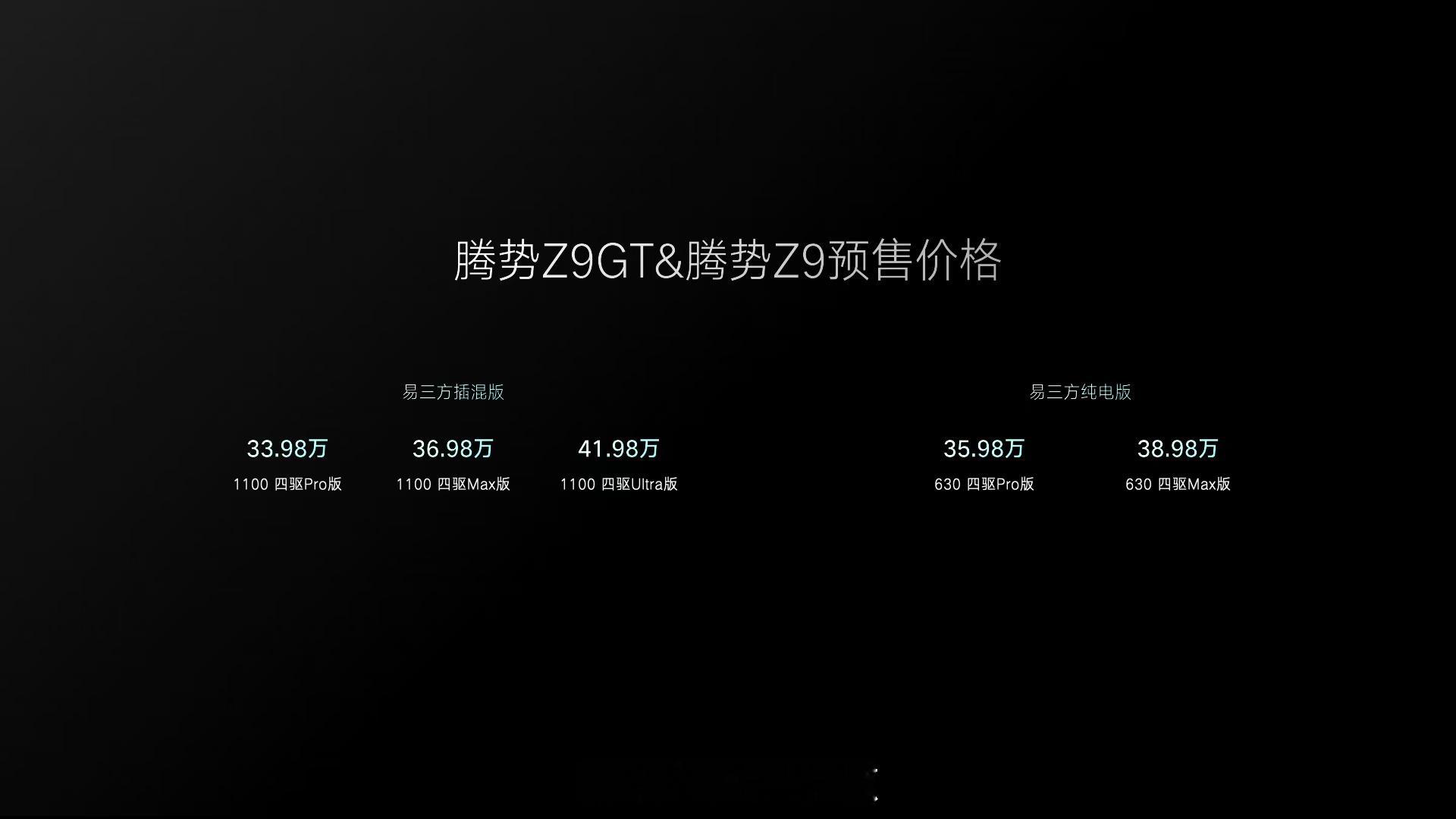 今天，2024腾势汽车科技日暨腾势Z9GT预售发布会上腾势全新专属技术“易三方”