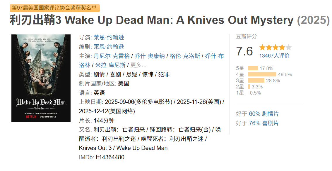 比第二部好一些了但是我就纳闷了为啥现在的编剧再也写不出令人拍案叫绝的作案手法了呢