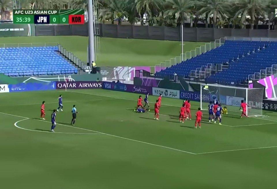 u23日本半场1比0韩国u23u23韩国落后日本 🏓U23亚洲杯半决赛日韩德比